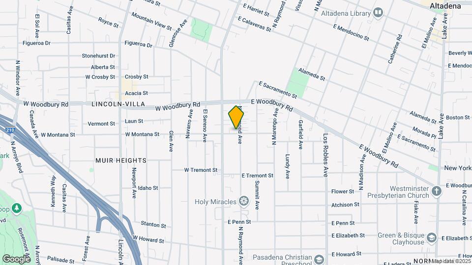 4 Units | Pasadena | Non-Rent Control Mapa y Detalles de la Ubicación