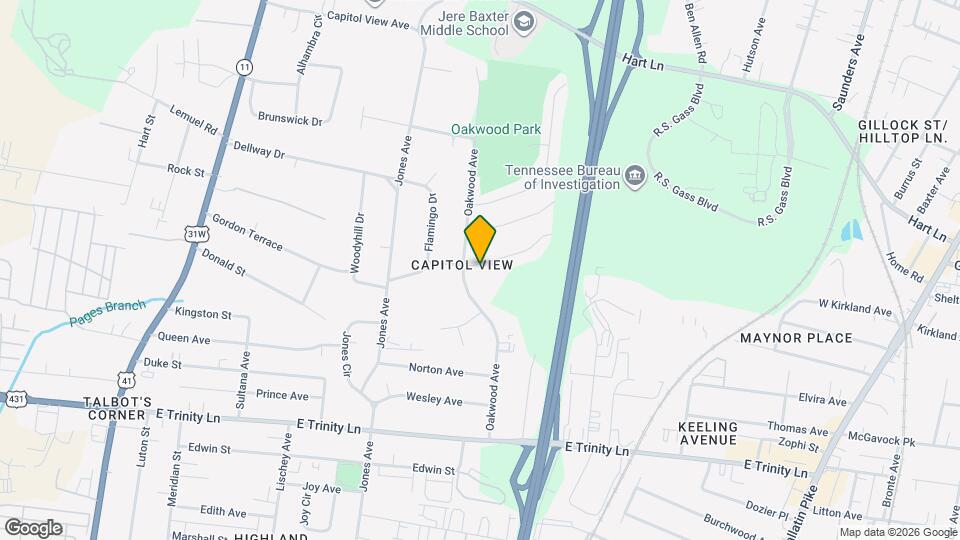 2509 Slaydon Dr Map and Location Details