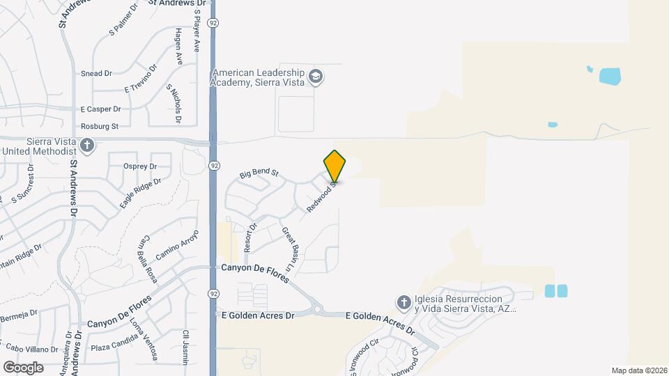 4662 Redwood St Map and Location Details