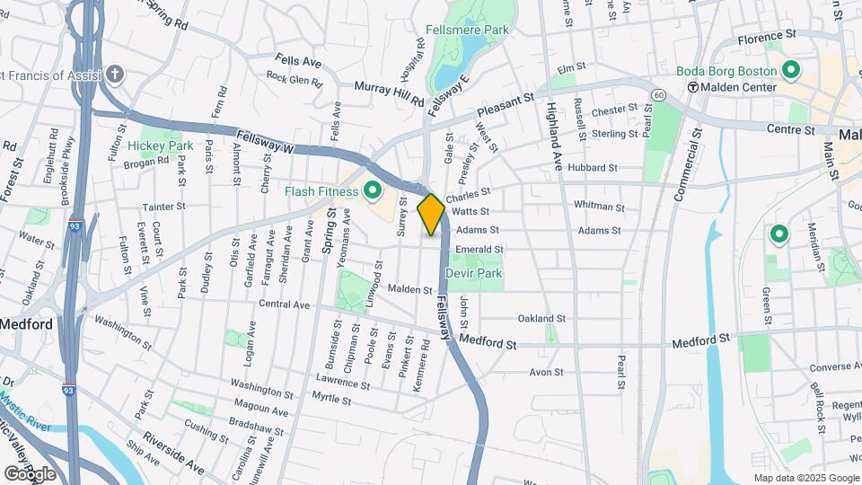 275 Emerald St Map and Location Details