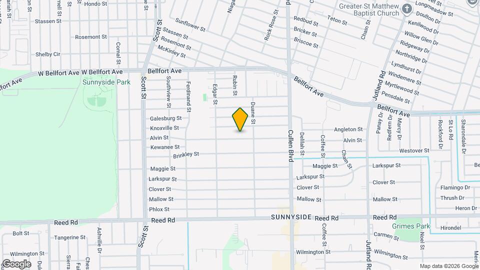 4511 Alvin St Map and Location Details