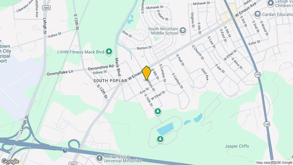 2360 S Fountain St Map and Location Details