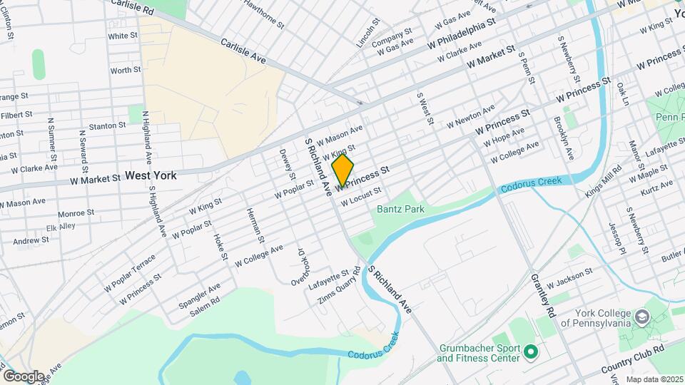 932 W Princess St Map and Location Details