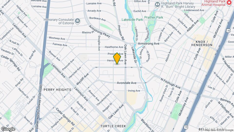 4213 Wycliff Ave Map and Location Details