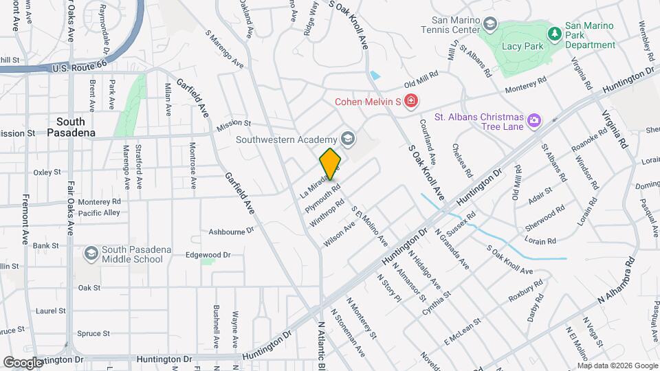 1965 S El Molino Ave Map and Location Details