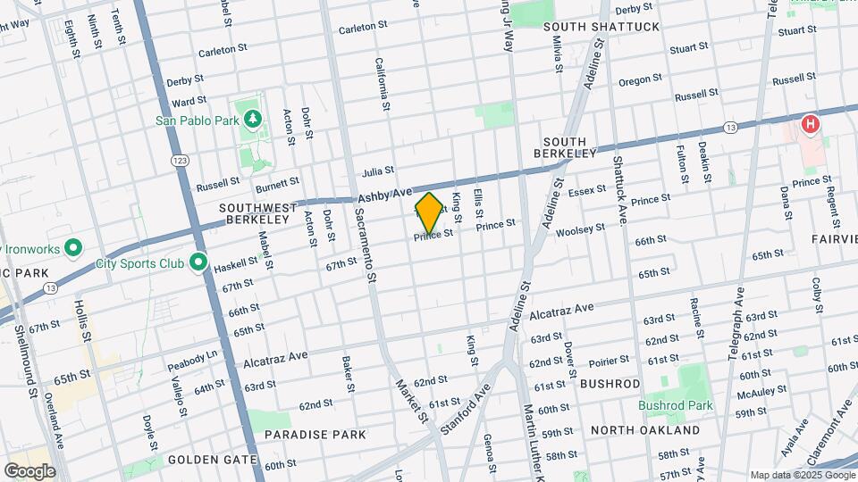 1618 Prince St Mapa y Detalles de la Ubicación