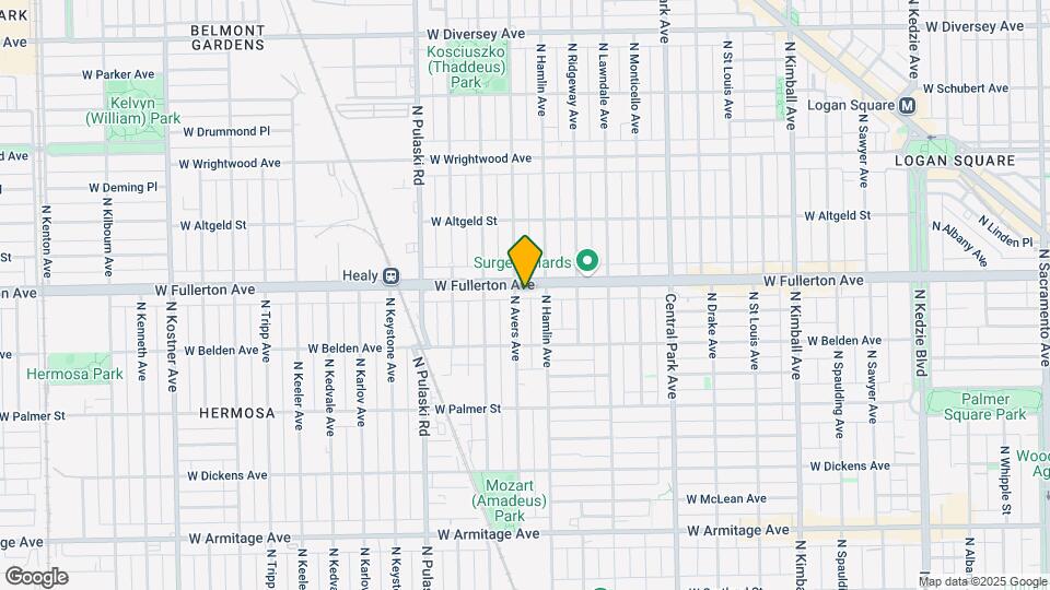 3819 W Fullerton Ave Map and Location Details