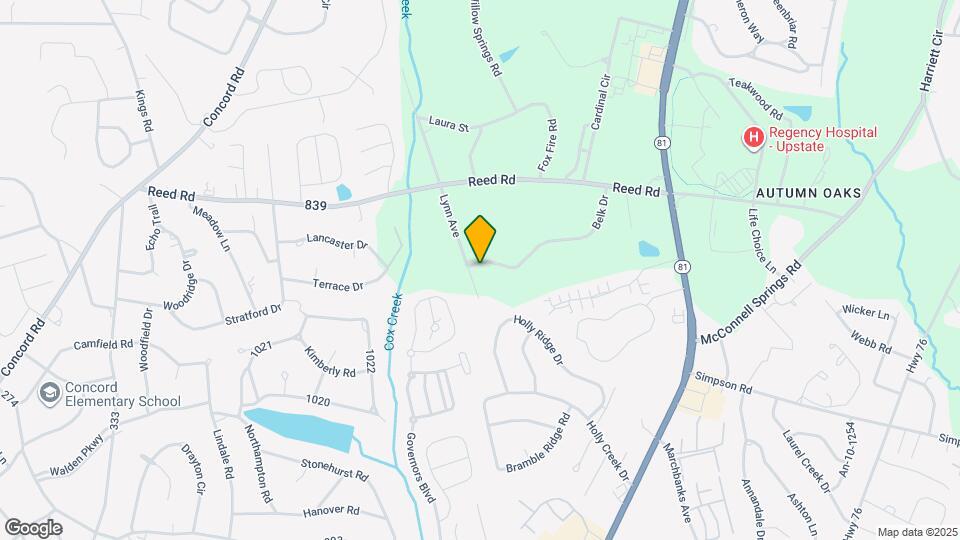 1021 Belk Dr Map and Location Details