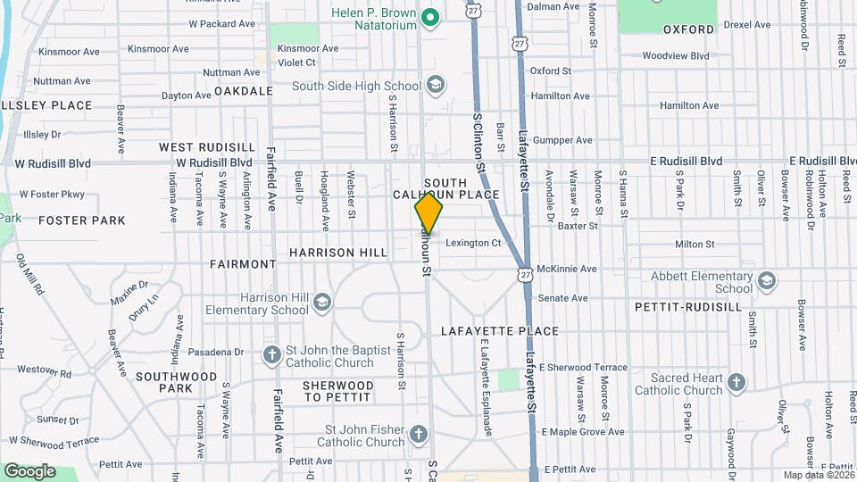 4129 S Calhoun St Map and Location Details