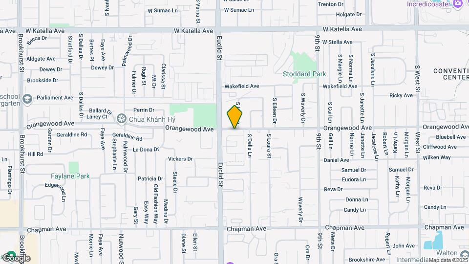 1670 W Orangewood Ave Map and Location Details
