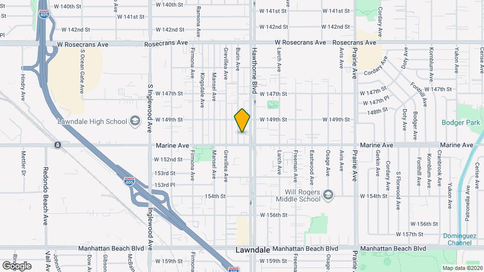 15006 Burin Ave Mapa y Detalles de la Ubicación