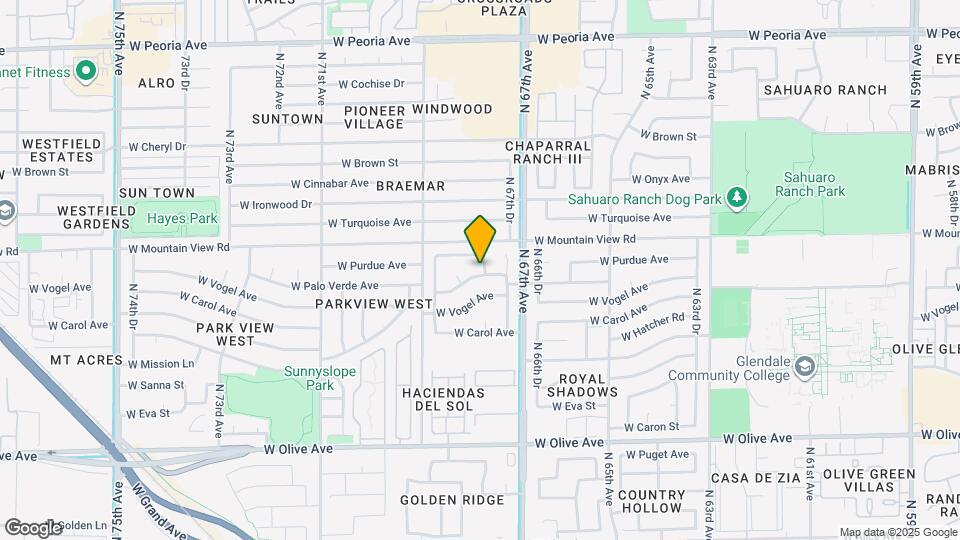 6760 W Palo Verde Ave Mapa y Detalles de la Ubicación