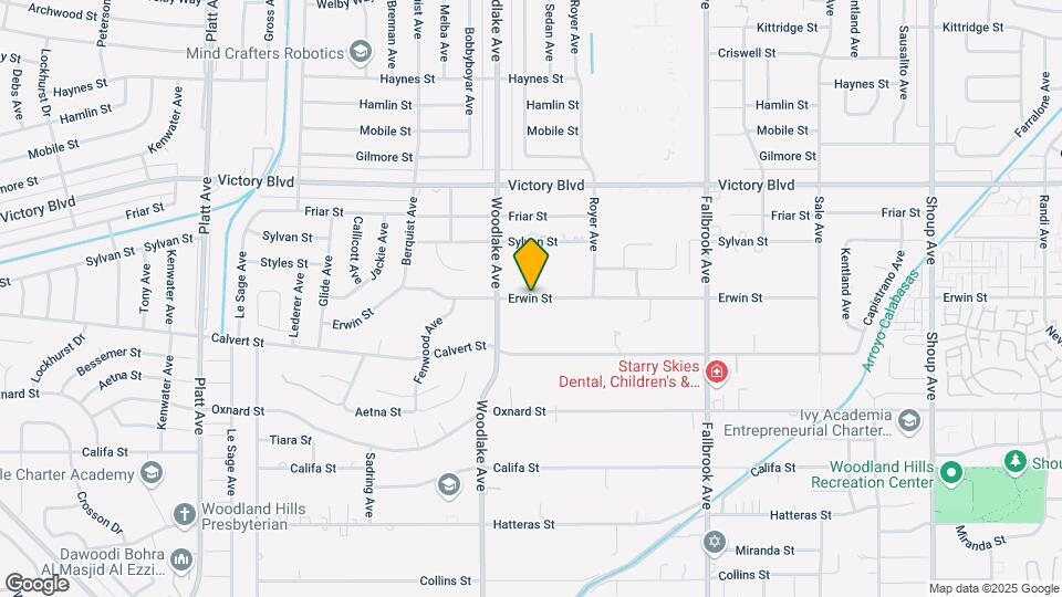 23113 Erwin St Map and Location Details
