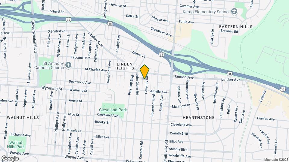 1423 Coventry Rd Map and Location Details