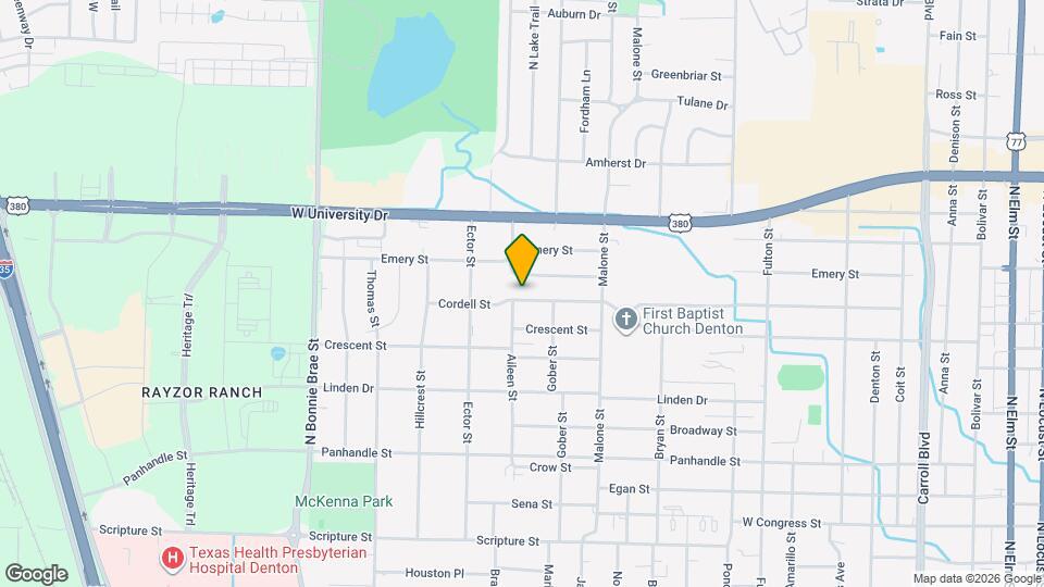 1824 Cordell St Map and Location Details