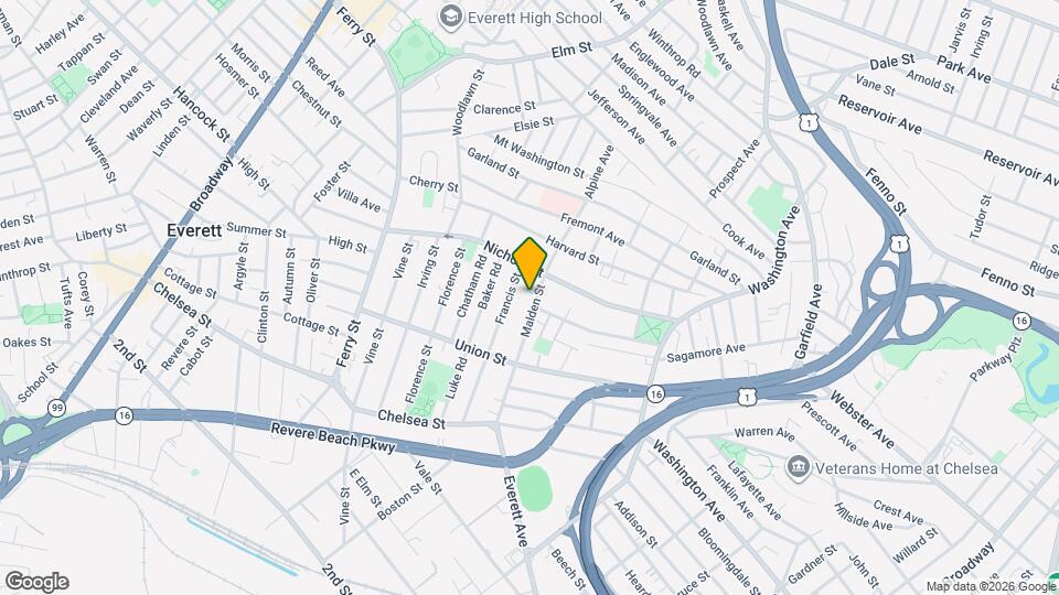 106 Malden St Map and Location Details