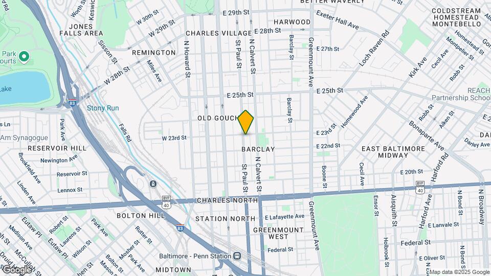 2227 Saint Paul St Map and Location Details