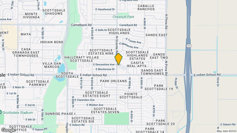 Luxe Scottsdale Mapa y Detalles de la Ubicación