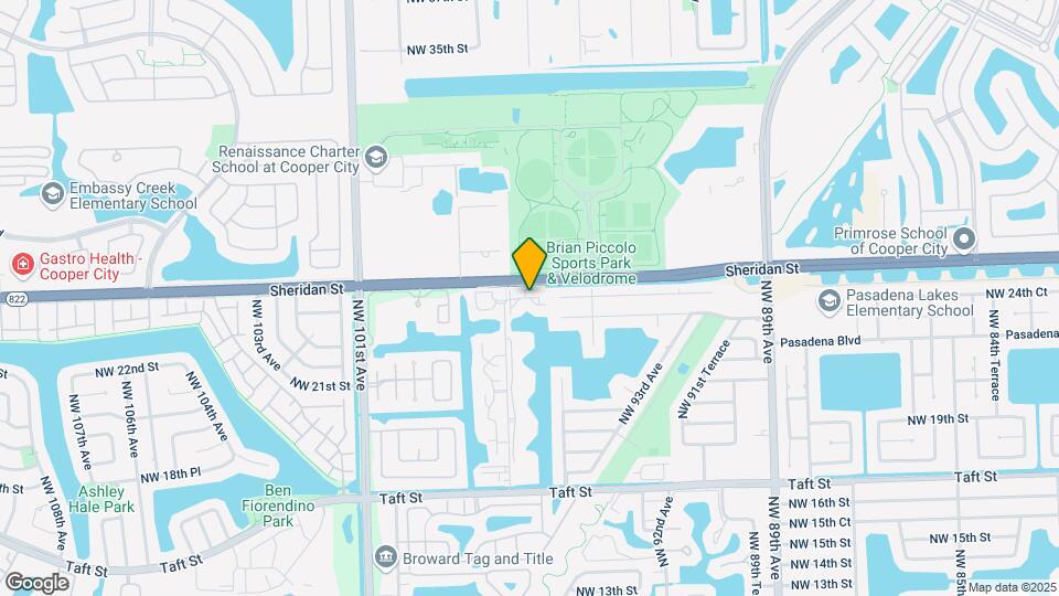 1821 NW 96th Terrace Map and Location Details