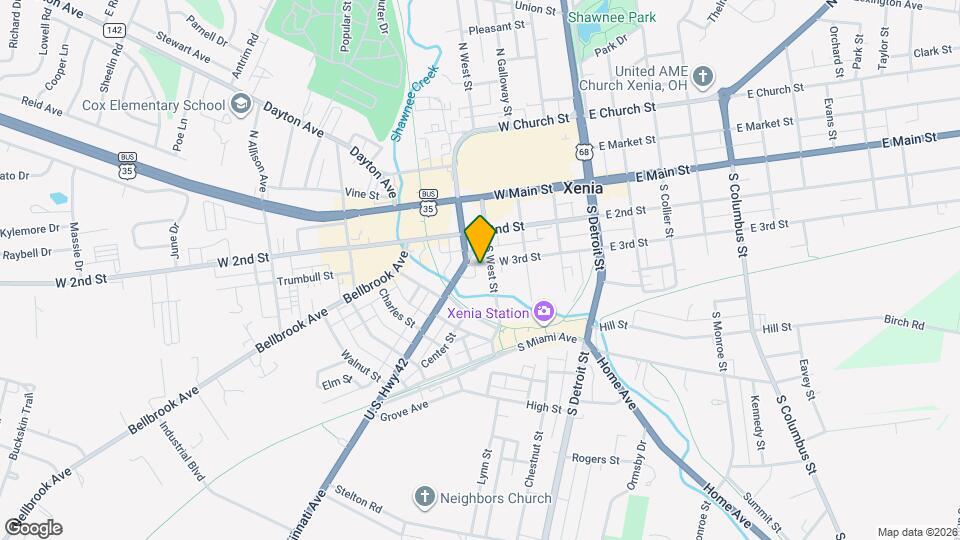 293 W 3rd St Map and Location Details