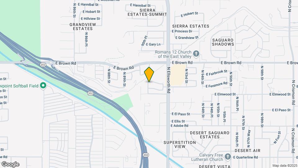 9049 E Fairfield St Map and Location Details