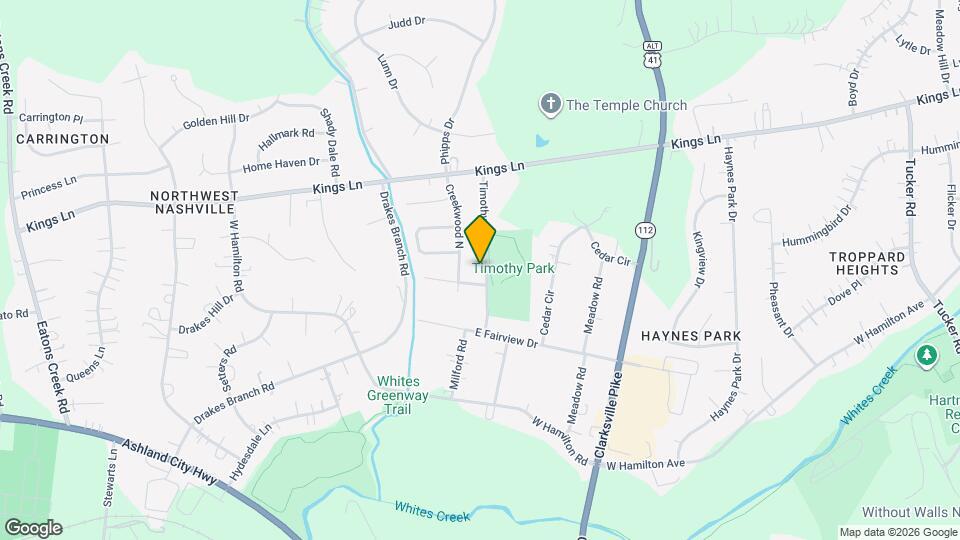 4105 Timothy Dr Map and Location Details