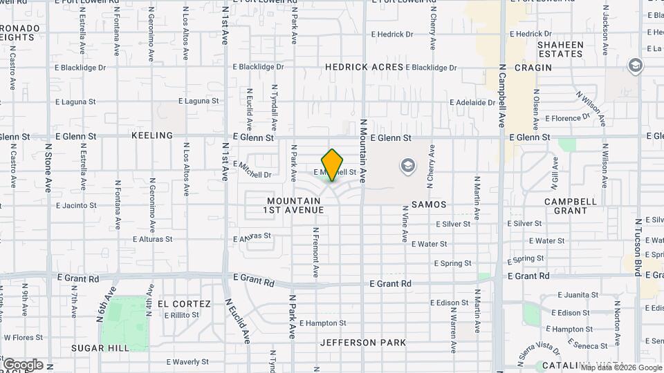 2642 N Santa Rita Ave Mapa y Detalles de la Ubicación