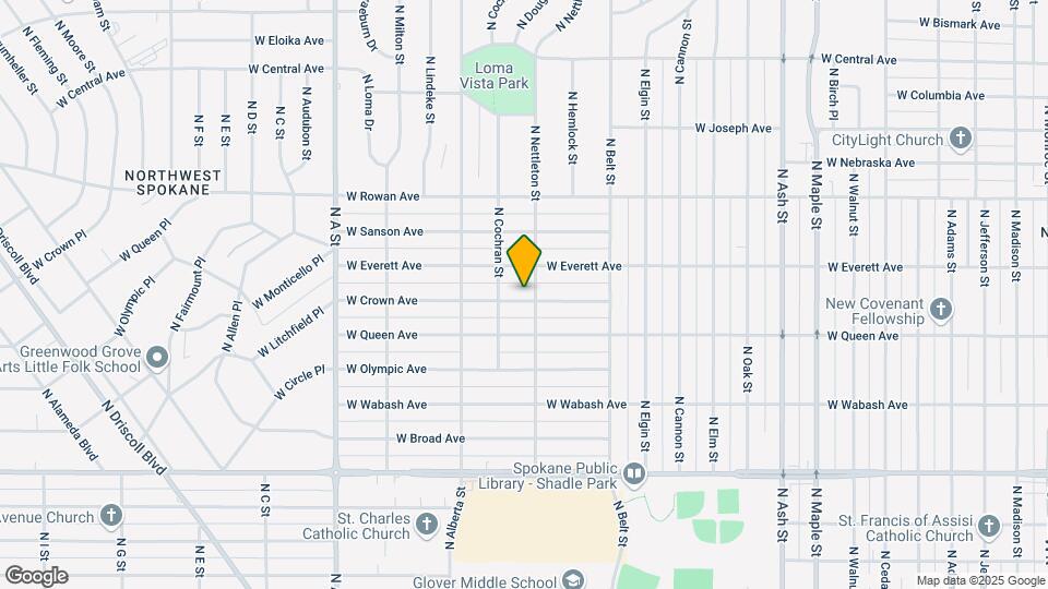 2408 W Crown Ave Map and Location Details
