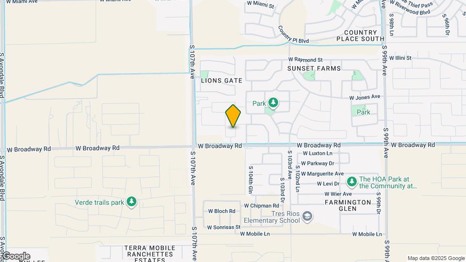 4218 S 105th Dr Map and Location Details