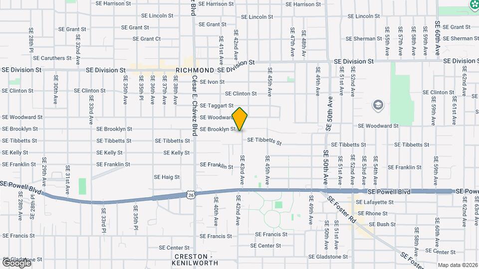 3021 SE 43rd Ave Mapa y Detalles de la Ubicación