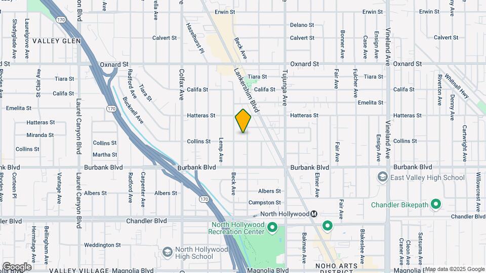 5711 Camellia Ave Map and Location Details