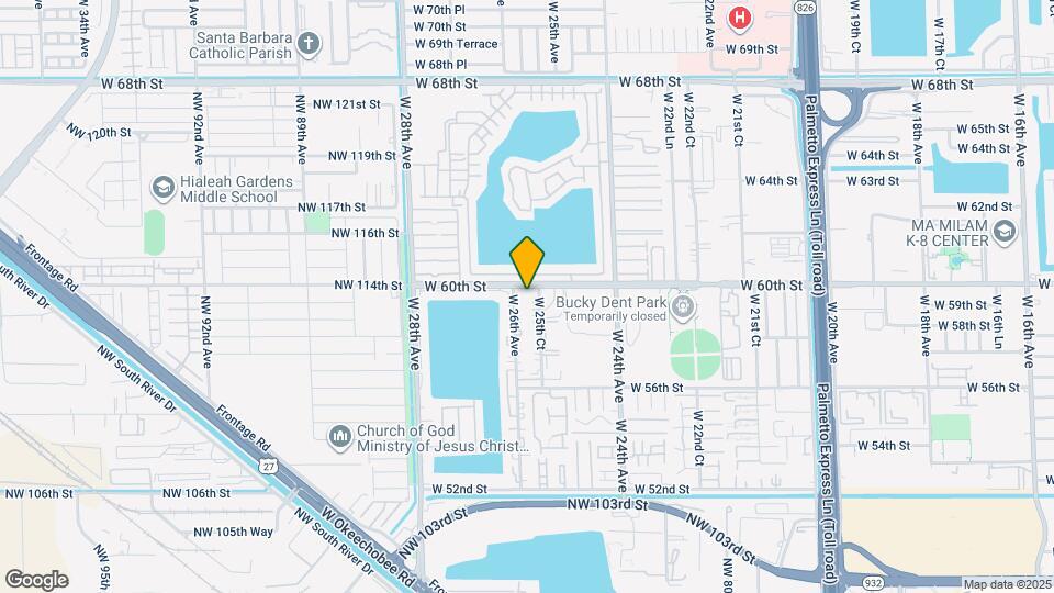 5712 W 25th Ct Map and Location Details