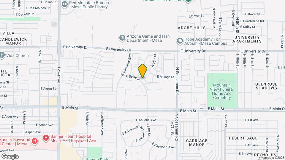 205 E Boise St Map and Location Details