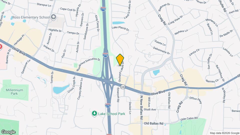 965 Orchard Lakes Dr Map and Location Details