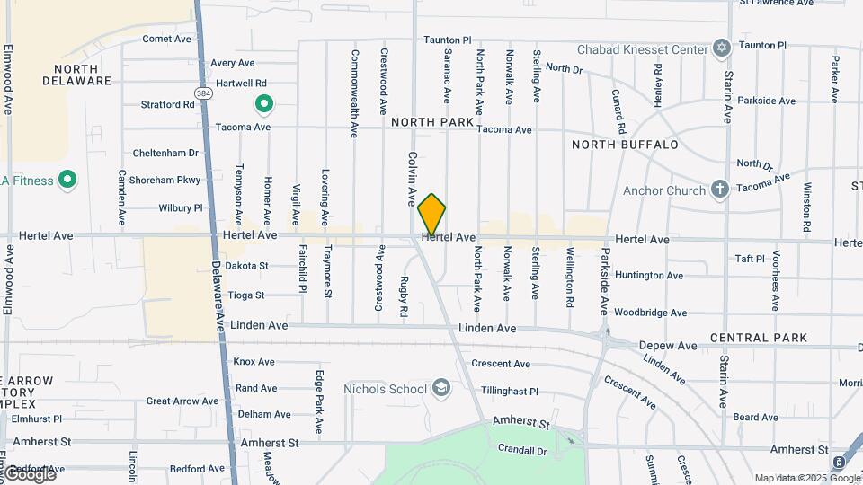 1353 Hertel Ave, Unit 2 Map and Location Details