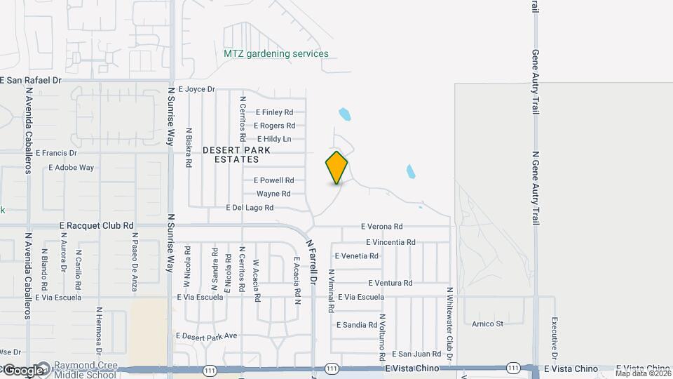 2631 N Whitewater Club Dr, Unit 2631 Mapa y Detalles de la Ubicación