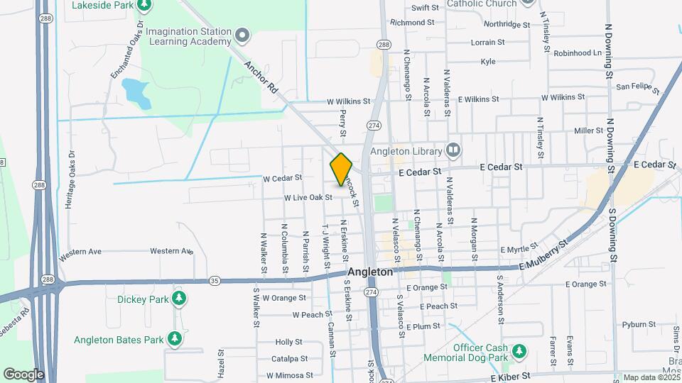 216 W Live Oak St Map and Location Details