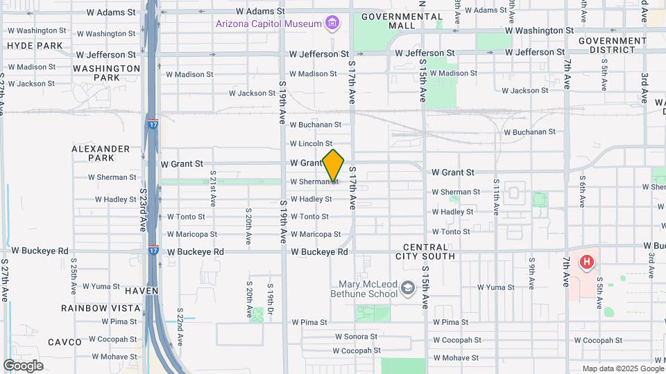 1725 W Sherman St Map and Location Details