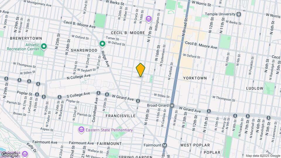 1322 N 17th St, Unit 2 Map and Location Details