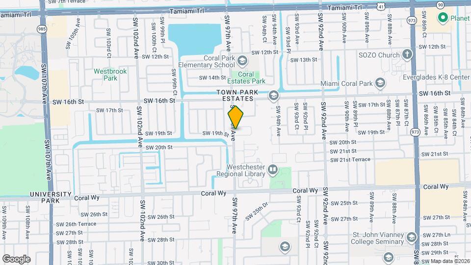 9675 SW 19th St Map and Location Details