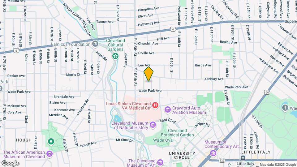 1504 E 107th St Map and Location Details