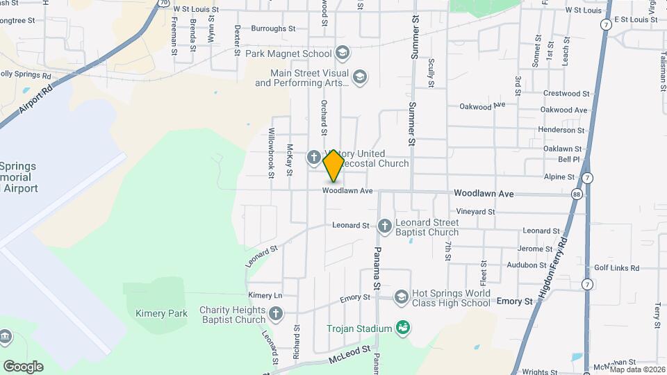 806 Woodlawn Ave Map and Location Details