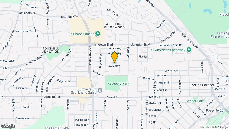 612 Hovey Way Mapa y Detalles de la Ubicación