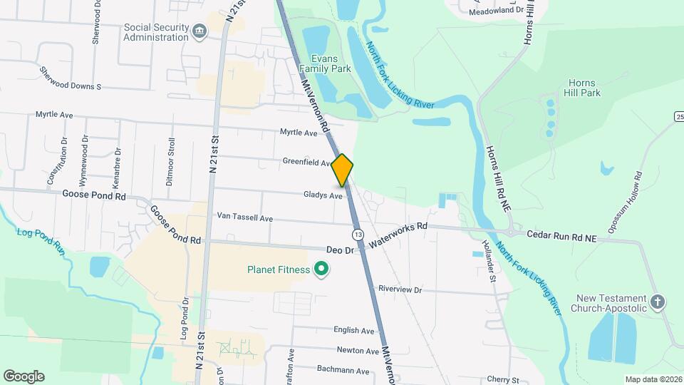 1175 Mt Vernon Rd Map and Location Details