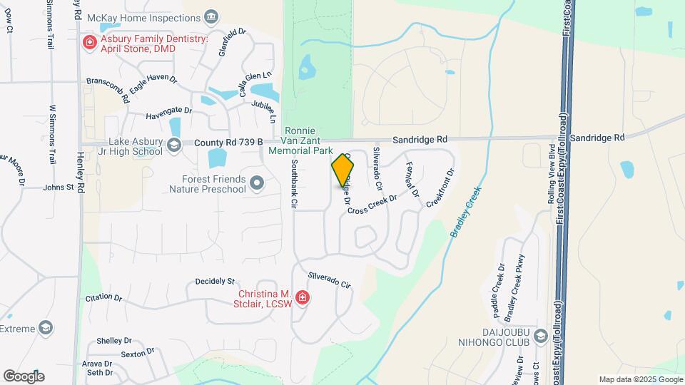 2736 Creek Ridge Dr Map and Location Details