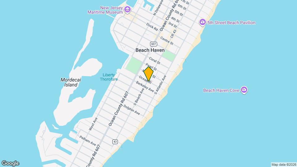 601 S Beach Ave Map and Location Details