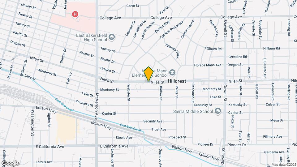 2641 Niles St Map and Location Details