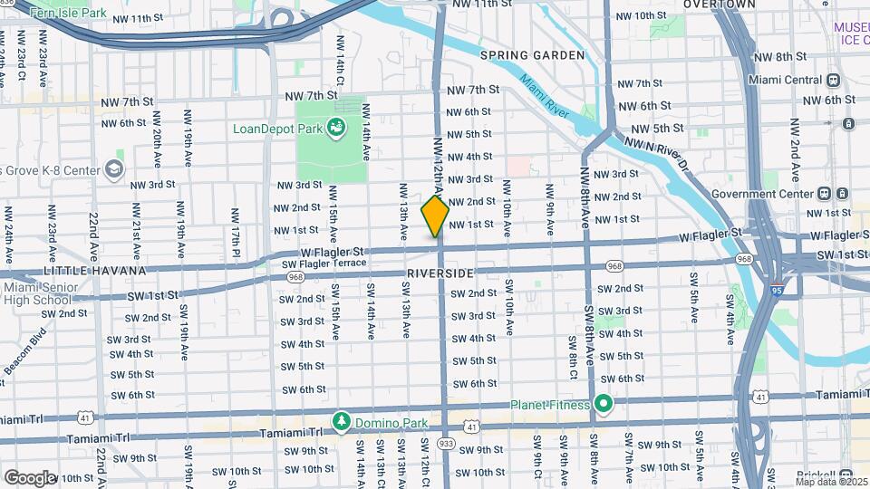 1203 W Flagler St Map and Location Details