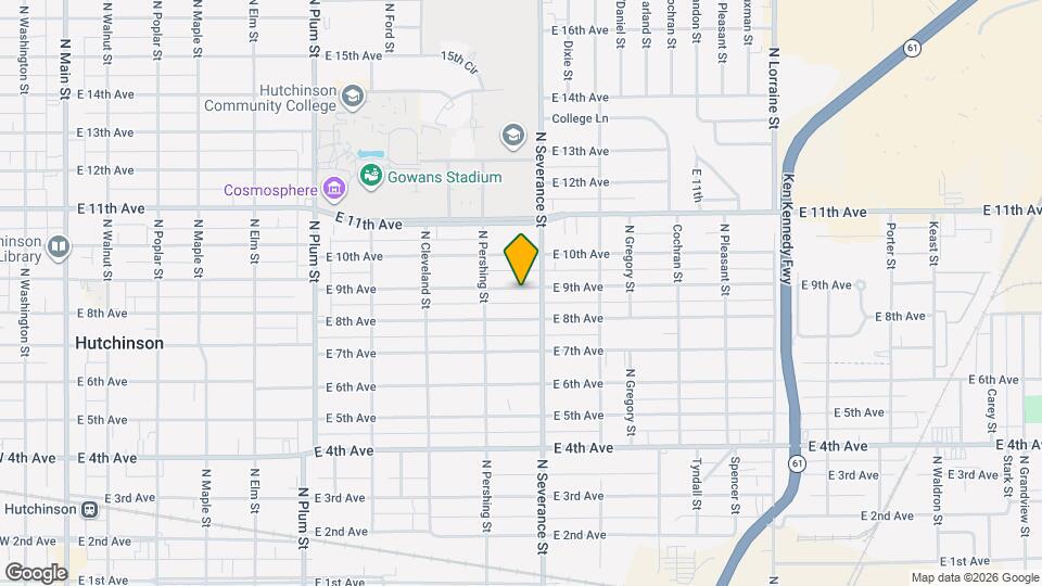 815 E 9th Ave Map and Location Details