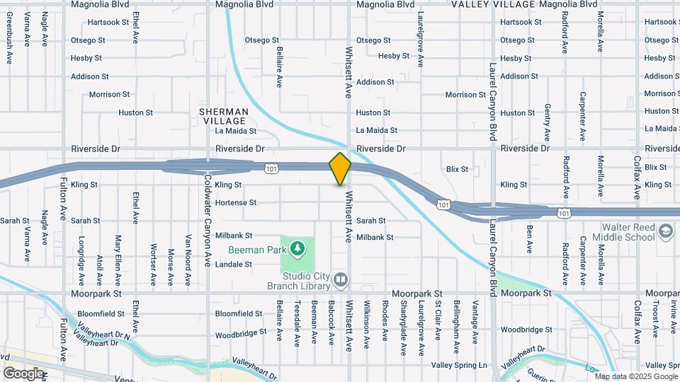 12510 Kling St Map and Location Details